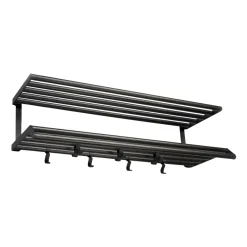 Best Essem Design Estante sombrerero Tamburin 100 cm, roble teñido de - Negro