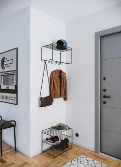 New Maze Estante sombrerero Uptown, Negro