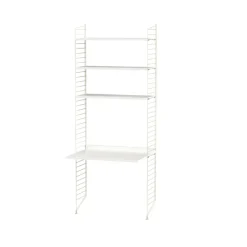 Discount String Estante , , 78x30 cm, paquete de 3 Blanco