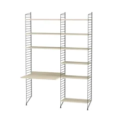 Online String Estante , Fresno, 78x30 cm, paquete de 3 Beige