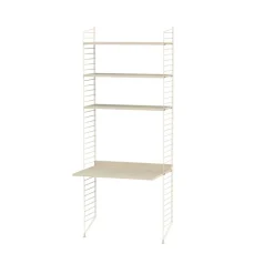 Outlet String Estante , Fresno, 78x30 cm, paquete de 3 Beige