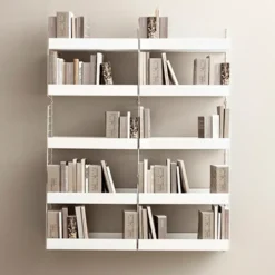 Best String Estante metal, , 78x30 cm, borde alto Blanco