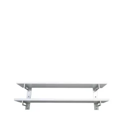 Best Scherlin Estante zapatero 7, , pared, aluminio, 2 niveles Blanco