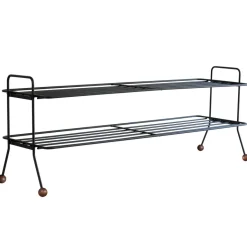 Clearance Maze Estante zapatero Bill Shoe Shelf L, -marrón oscuro Negro