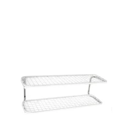 Essem Design Estante zapatero Classic 650, /cromo, 2 niveles, 100 cm Blanco