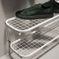 Essem Design Estante zapatero Classic 650, /cromo, 2 niveles, 100 cm Blanco