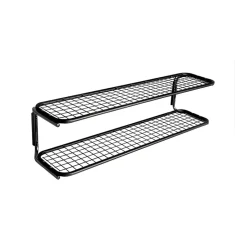 New Essem Design Estante zapatero Classic 650, /cromo, 2 niveles, 110 cm Negro