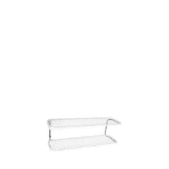New Essem Design Estante zapatero Classic 650, /cromo, 2 niveles, 60 cm Blanco