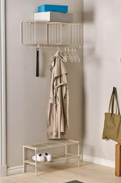 Outlet Scandi Living Estante zapatero Nod 80x30x37 cm, Beige