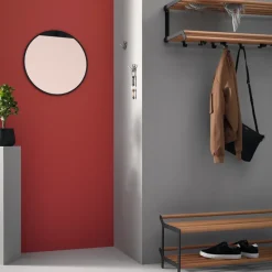 Sale Essem Design Estante zapatero Tamburin 100 cm, Roble- Negro