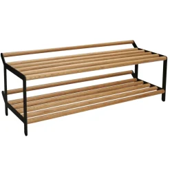 Essem Design Estante zapatero Tamburin 60 cm, roble- Negro