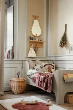 New Ferm Living Estantería con ganchos Place Rack roble, Small Marrón