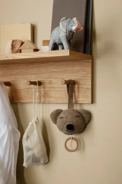 New Ferm Living Estantería con ganchos Place Rack roble, Small Marrón