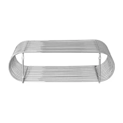 Outlet AYTM Estantería Curva, plata Plateado