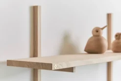 Discount Andersen Furniture Estantería de pared A Light Shelf 90x21x35 cm, Oak Marrón