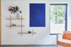 Discount Andersen Furniture Estantería de pared A Light Shelf 90x21x35 cm, Oak Marrón