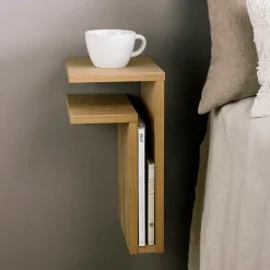 Best Maze Estantería de pared F-shelf roble, Estante a la izquierda Marrón