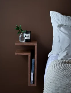 Hot Maze Estantería de pared F-shelf nogal, estante a la izquierda Marrón