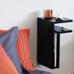 Online Maze Estantería de pared F-shelf, , estante a la derecha Negro