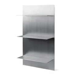 Discount Ferm Living Estantería de pared Lager triple 55x100 cm, Aluminium Plateado