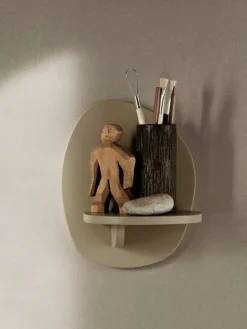 Ferm Living Estantería de pared Pilu 25 cm, Cashmere Beige