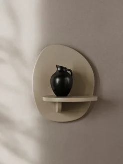 Ferm Living Estantería de pared Pilu 25 cm, Cashmere Beige