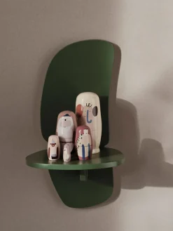 New Ferm Living Estantería de pared Pilu 40 cm, Verdant Green Verde