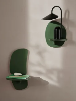 New Ferm Living Estantería de pared Pilu 40 cm, Verdant Green Verde