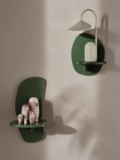New Ferm Living Estantería de pared Pilu 40 cm, Verdant Green Verde
