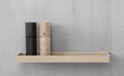 Hot Andersen Furniture Estantería de pared Shelf 11 44 cm, Lacquered oak Marrón