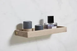 Hot Andersen Furniture Estantería de pared Shelf 11 44 cm, Lacquered oak Marrón
