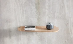 New Andersen Furniture Estantería de pared Shelf 1 40 cm, Oak Marrón