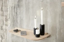 New Andersen Furniture Estantería de pared Shelf 1 40 cm, Oak Marrón