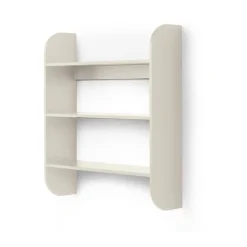 Discount TÔNN furniture Estantería de pared Strapats 62x73,6 cm, Off-white Blanco