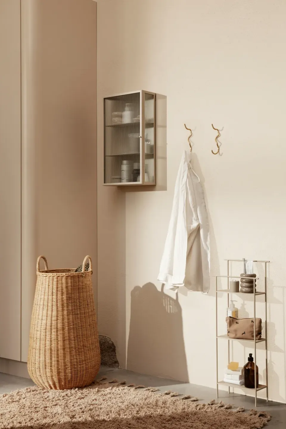 Best Ferm Living Estantería Dora 30x79 cm, Cashmere Beige