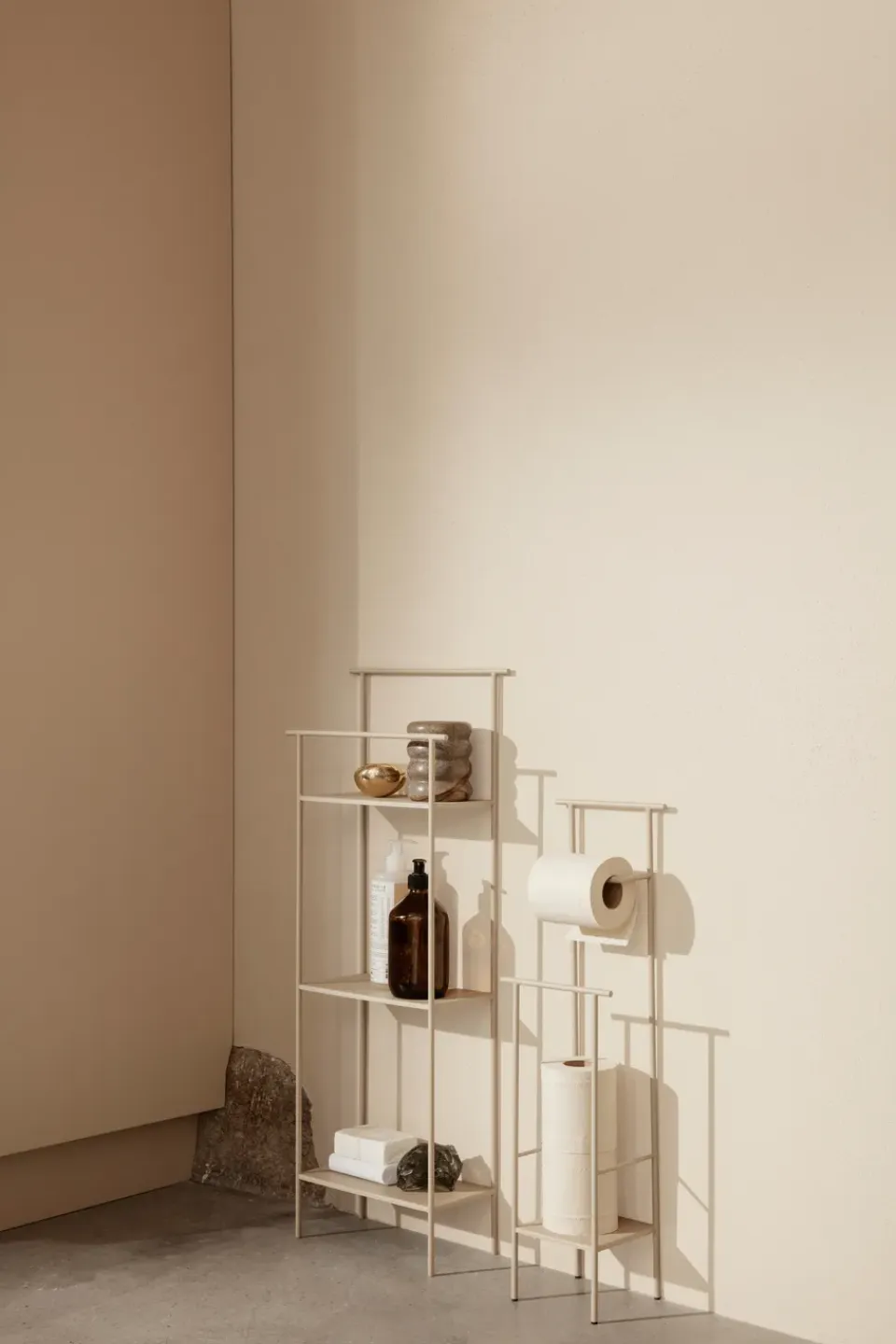 Best Ferm Living Estantería Dora 30x79 cm, Cashmere Beige
