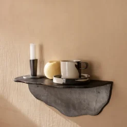 Clearance Ferm Living Estantería Fracture, Aluminio ennegrecido Negro