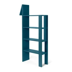 Clearance Ferm Living Estantería Giraffe 69x140 cm, Dark Blue Azul