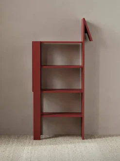 Online Ferm Living Estantería Giraffe 69x140 cm, Poppy Red Rojo