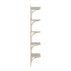 Clearance Swedese Estantería Levi de 5 baldas, Roble pigmentado en -aluminio, 90 cm Blanco