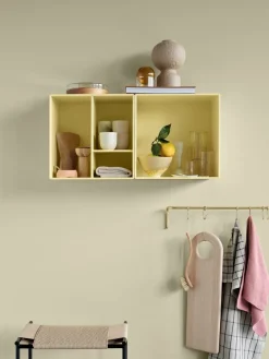 Outlet Montana Estantería Mini 1002 35x35 cm, Camomile Amarillo