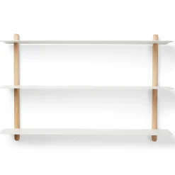 Best Gejst Estantería Nivo A, roble claro- Blanco