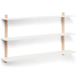 Best Gejst Estantería Nivo A, roble claro- Blanco