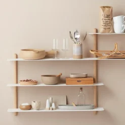 Outlet Gejst Estantería Nivo B, roble claro- Blanco