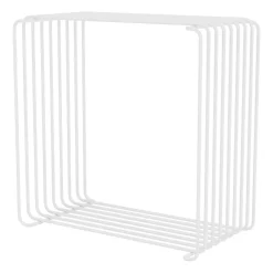 Outlet Montana Estantería Panton Wire Single 34,8x34,8x18,8 cm, Snow Blanco