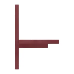 Clearance Andersen Furniture Estantería para pared A-Light Shelf Special Edition, Wine red 90x21x35 cm Rojo