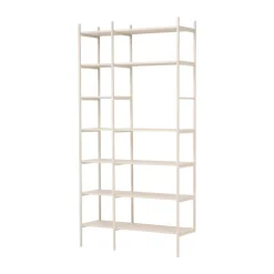 New TÔNN furniture Estantería Portal 123 cm, Off-white Blanco