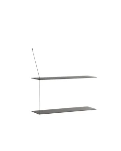 Sale Woud Estantería Stedge 80 cm, Fresno pintado de Negro