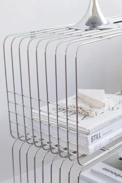 Discount Mette Ditmer Estantería Wire, Chrome, 31x70x26 cm Plateado