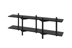 Sale Hem Estantería Zig Zag Media 194x57 cm, Black Negro